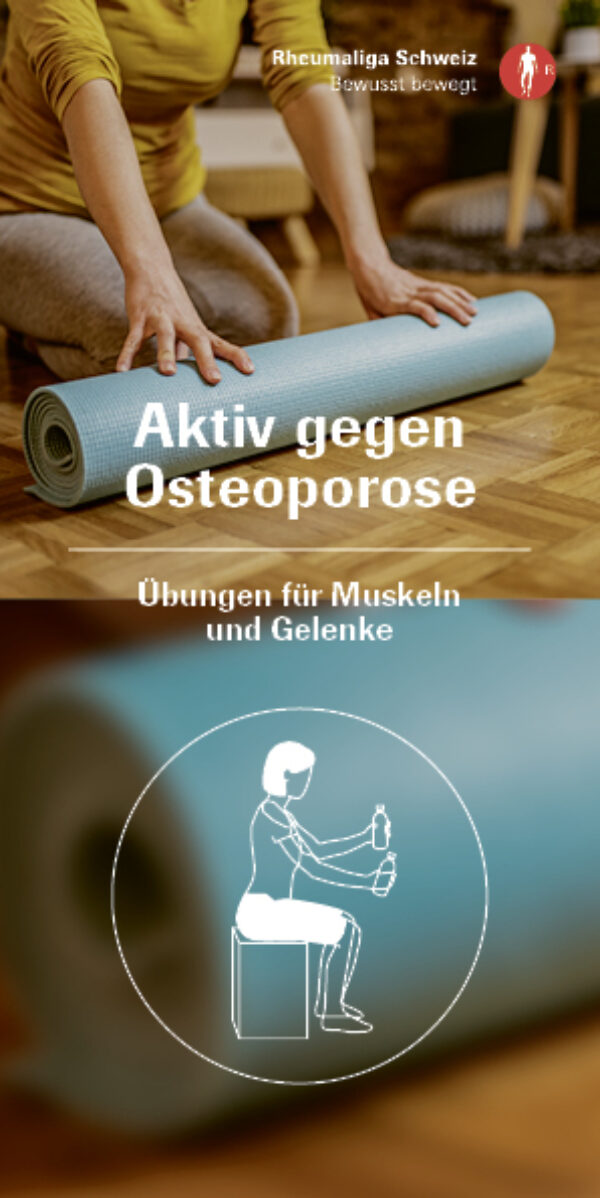 Aktiv gegen Osteoporose Faltblatt Cover